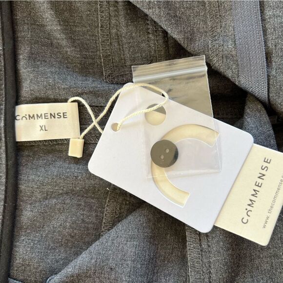 Commense Airstream Straight Leg Dress Pants Size XL Grey Cuffed High Waisted NWT - Picture 11 of 16